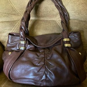 Soft brown leather purse